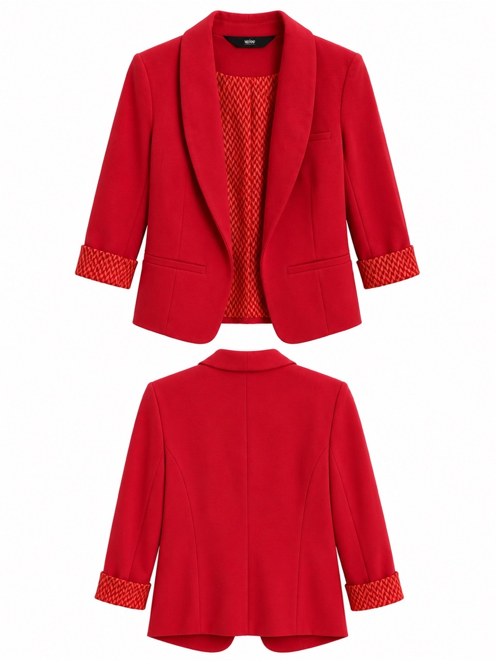 Mossimo Supply Co. Red Shawl Collar Women's Blazer